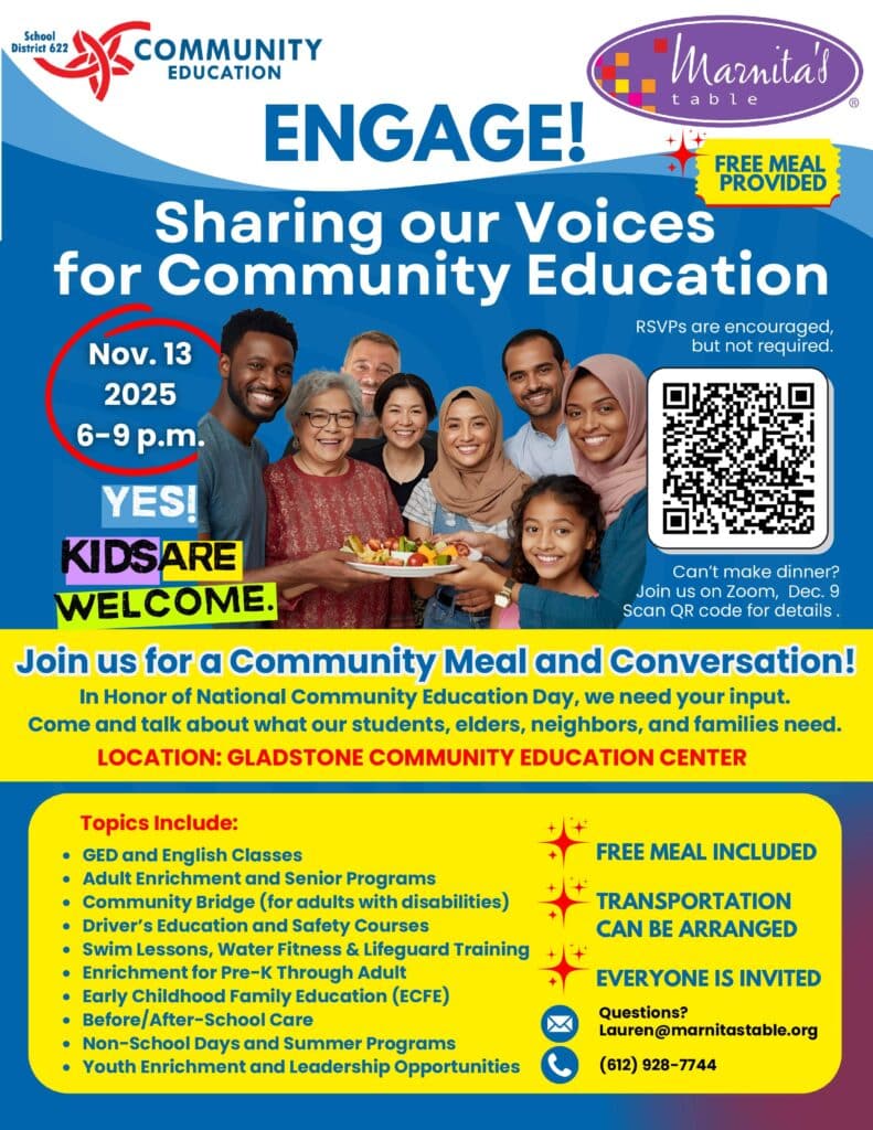 Engage! Sharing our Voices for Community Education - Marnita's Table